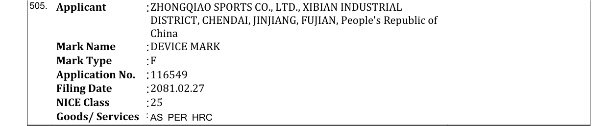 Original bulletin entry for DEVICE MARK मार् भए बमोविम यर् उद्योर् विभार्को औद्योवर्क र्म्पवि शाखाबाट वमवत २०८१/०६/१८ र्ते दािी विरोधका लावर् औद्योवर्क र्म्पवि बुलेवटनमा प्रकाशन ह ुँदा उक्त