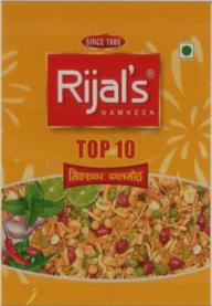 RIJAL'S TOP 10 (and logo) trademark logo