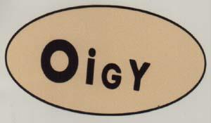 OIGY (and logo) trademark logo