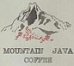 MOUNTAIN JAVA COFFEE (and logo) trademark logo