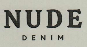 NUDE DENIM (and logo) trademark logo