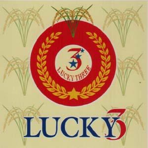 LUCKY3 (and logo) trademark logo
