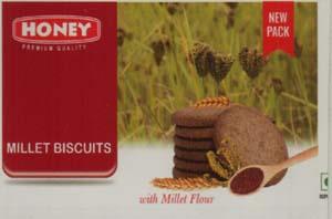 HONEY MILLET BISCUITS (and logo) trademark logo