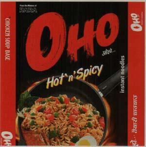 RARA OHO HOT'N SPICY (and logo) trademark logo