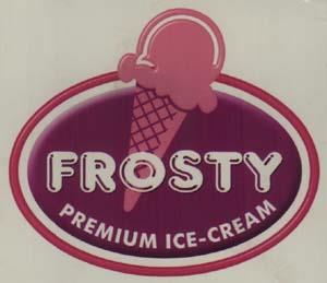 FROSTY PREMIUM ICE-CREAM (and logo) trademark logo