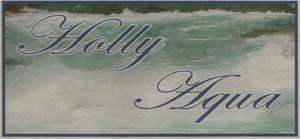 HOLLY AQUA (and logo) trademark logo