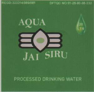 AQUA JAI SIRU (and logo) trademark logo
