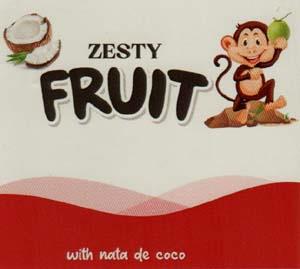 ZESTY FRUIT (and logo) trademark logo