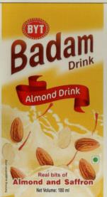 BYT BADAM DRINK (and logo) trademark logo