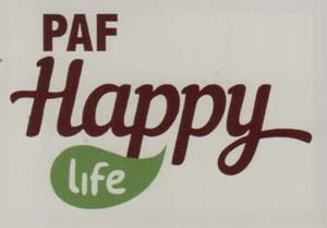 PAF HAPPY LIFE (and logo) trademark logo