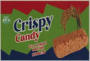 LS CRISPY CANDY (and logo) trademark logo