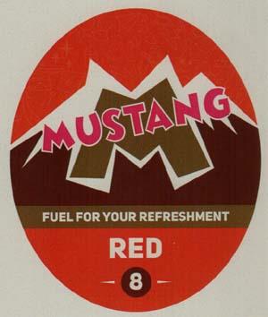 MUSTANG RED (and logo) trademark logo