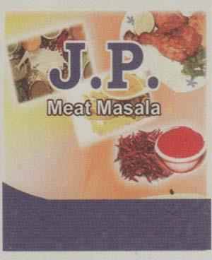 J.P. MEAT MASALA (and logo) trademark logo