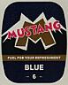 MUSTANG BLUE (and logo) trademark logo