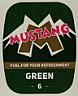 MUSTANG GREEN (and logo) trademark logo