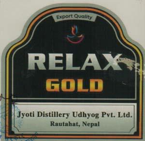 RELAX GOLD (and logo) trademark logo