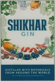 SHIKHAR GIN (and logo) trademark logo