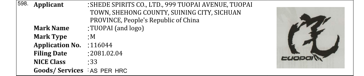 Original bulletin entry for TUOPAI (and logo)