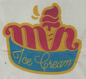 MN ICE CREAM (and logo) trademark logo