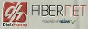 DISHHOME FIBERNET POWERED BY SIMTV (and logo) trademark logo