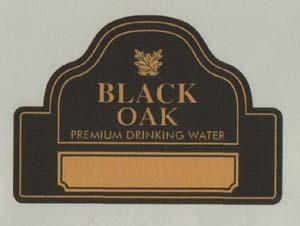 BLACK OAK PREMIUM DRINKING WATER (and logo) trademark logo