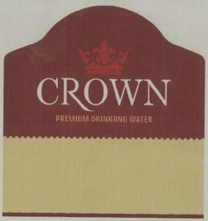 CROWN PREMIUM DRINKING WATER (and logo) trademark logo