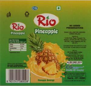 RIO PINEAPPLE (and logo) trademark logo
