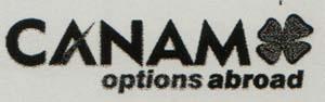 CANAM OPTIONS ABROAD (and logo) trademark logo