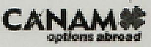 CANAM OPTIONS ABROAD (and logo) trademark logo