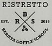 RISTRETTO BARISTA COFFEE SCHOOL (and logo) trademark logo