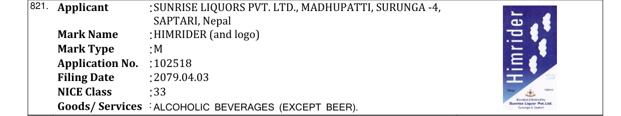 Original bulletin entry for HIMRIDER (and logo)