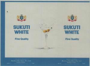 SUKUTI WHITE FINE QUALITY (and logo) trademark logo