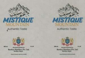 MISTIQUE MOUNTAIN AUTHENTIC TASTE (and logo) trademark logo