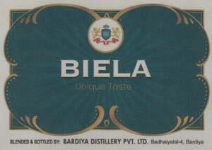 BIELA UNIQUE TASTE (and logo) trademark logo