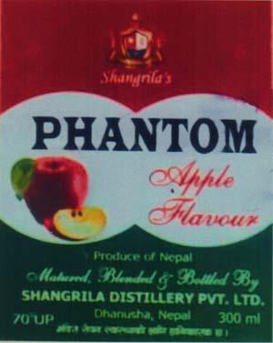 PHANTOM APPLE FLAVOUR (and logo) trademark logo