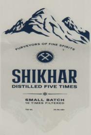 SHIKHAR DISTILLED FIVE TIMES (and logo) trademark logo