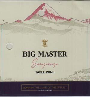 BIG MASTER SANGIOVESE TABLE WINE (and logo) trademark logo