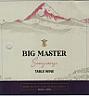 BIG MASTER SANGIOVESE TABLE WINE (and logo) trademark logo