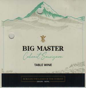 BIG MASTER CABERNET SAUVIGNON TABLE WINE (and logo) trademark logo