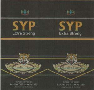 SYP EXTRA STRONG (and logo) trademark logo