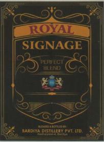 ROYAL SIGNAGE PERFECT BLEND (and logo) trademark logo