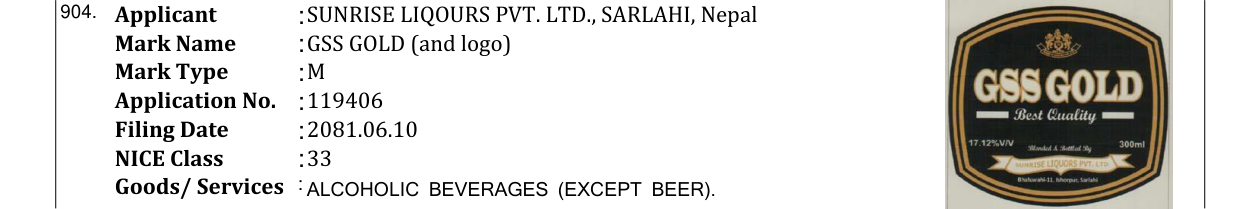 Original bulletin entry for GSS GOLD (and logo)
