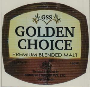 GSS GOLDEN CHOICE (and logo) trademark logo