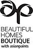 BEAUTIFUL HOMES BOUTIQUE WITH ASIANPAINTS (and logo) trademark logo