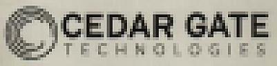 CEDAR GATE TECHNOLOGIES (and logo) trademark logo