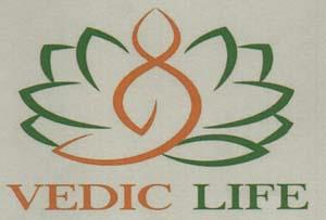 VEDIC LIFE (and logo) trademark logo