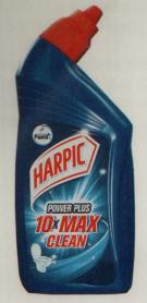 HARPIC POWER PLUS 10X MAX CLEAN (and logo) trademark logo