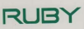 RUBY (and logo) trademark logo