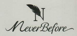 NEVER BEFORE (and logo) trademark logo