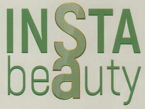 INSTA BEAUTY (and logo) trademark logo